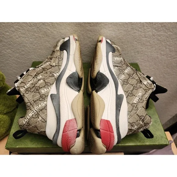 Balenciaga X Gucci Triple S Sneaker 'The Hacker‎ Project' Sz- 9/EU39 - Picture 4 of 10